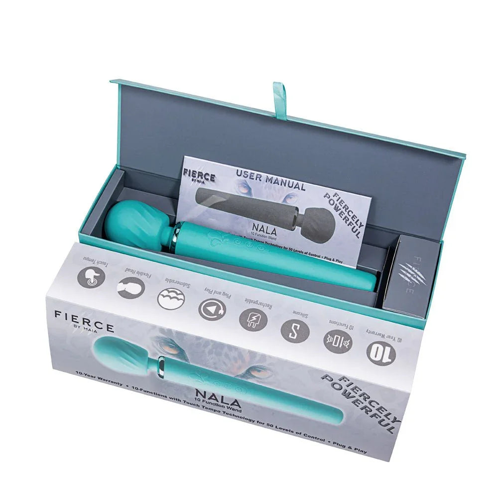 Maia NALA - Blue - Blue 30 cm USB Rechargeable Massage Wand – Sex toys NZ by Naughtyhut. Discreet delivery nationwide.