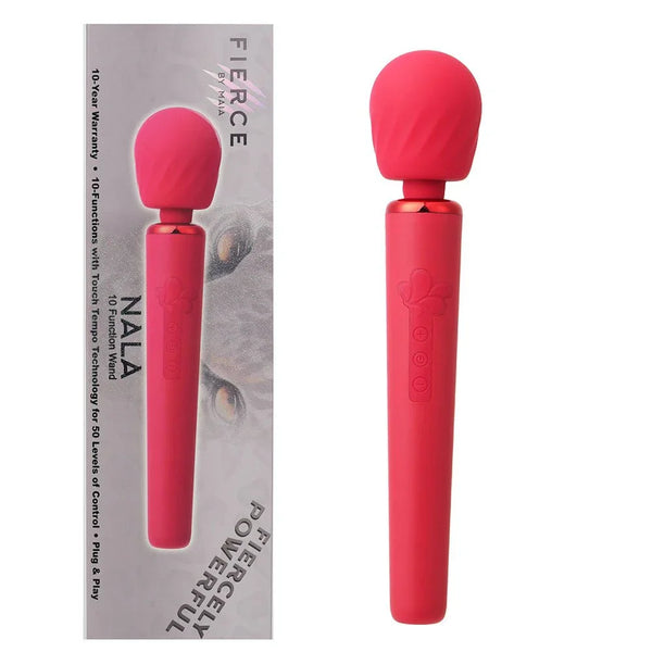 Maia NALA - Red - Red 30 cm USB Rechargeable Massage Wand – Sex toys NZ by Naughtyhut. Discreet delivery nationwide.