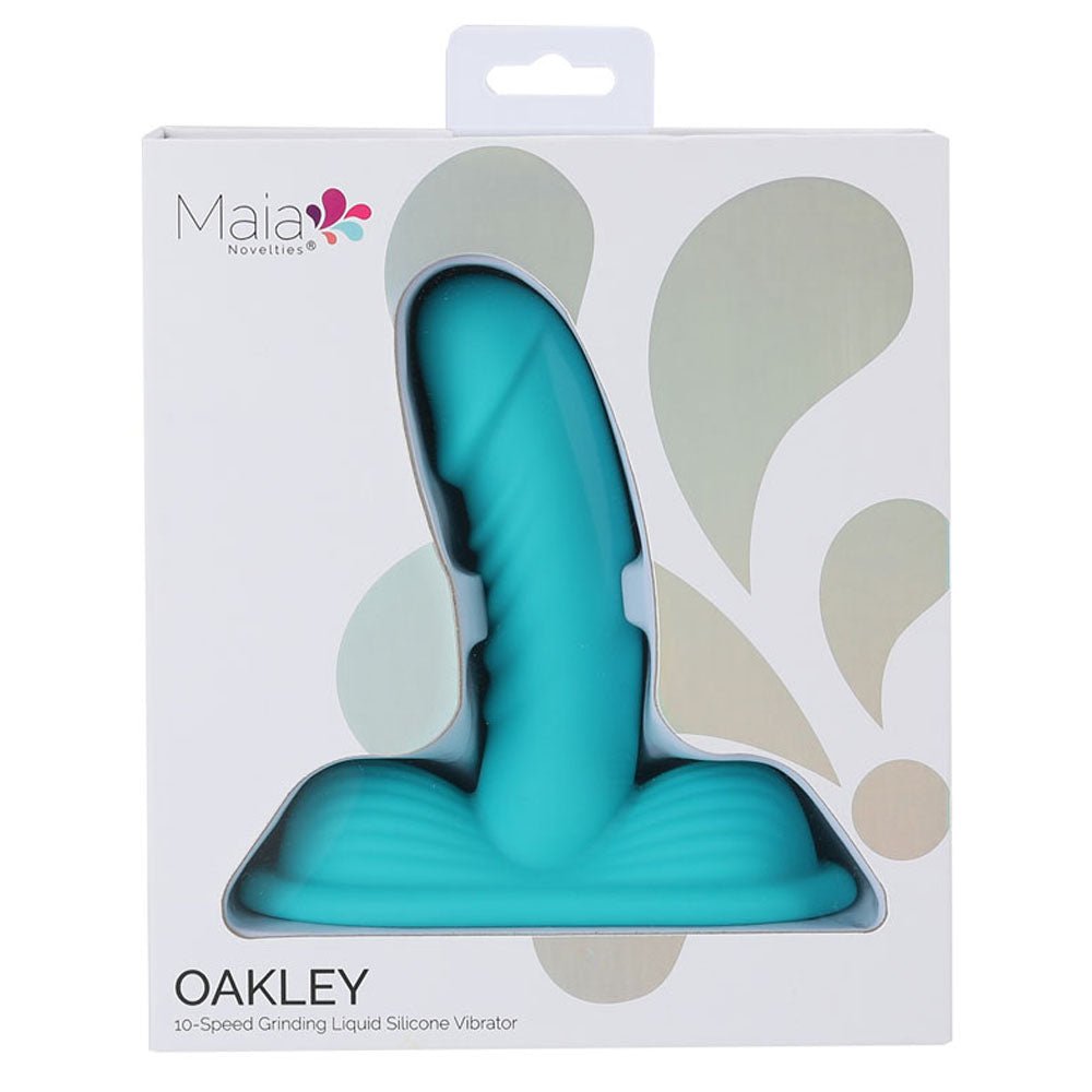 Buy Maia OAKLEY - Blue - Blue USB Rechargeable Grinder Pad with 14 cm Vibrator – Naughtyhut NZ sex toys online. Discreet delivery & top brands.