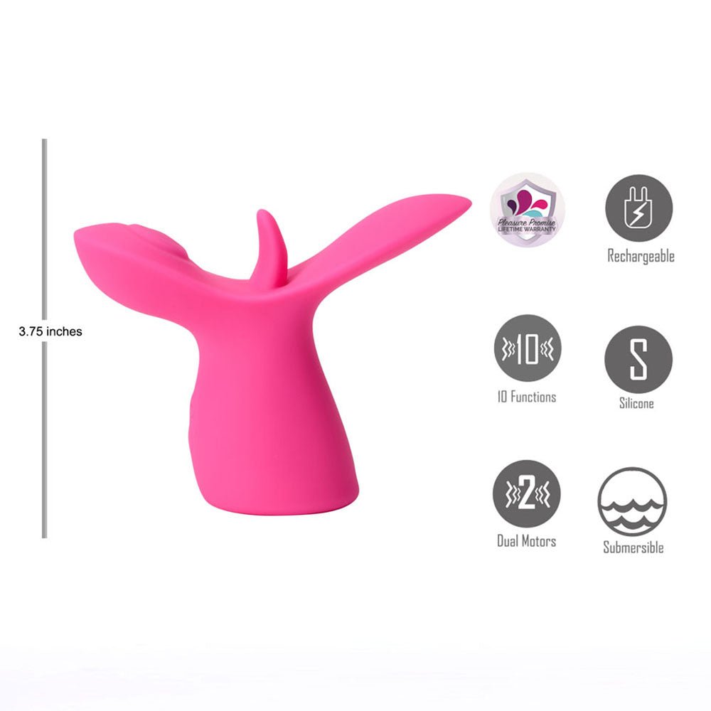 Maia OASIS - Pink - Pink USB Rechargeable Dual Motor Licking & Thumping Stimulator – Sex toys NZ by Naughtyhut. Discreet delivery nationwide.
