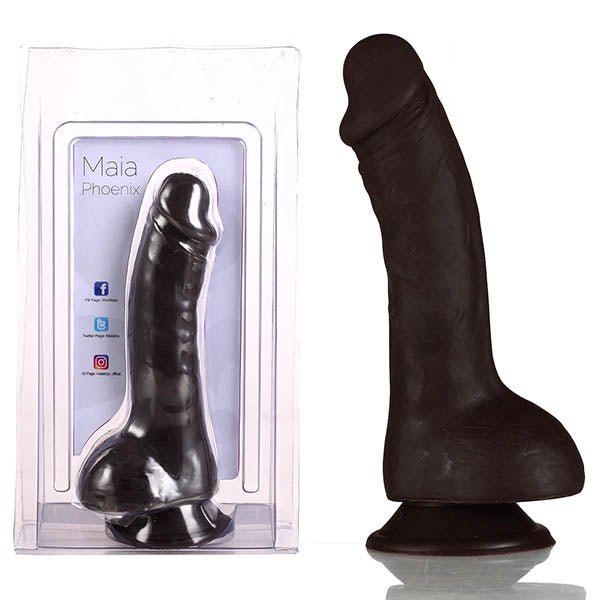 Maia Phoenix - Black 20.3 cm Dong – Sex toys NZ by Naughtyhut. Discreet delivery nationwide.