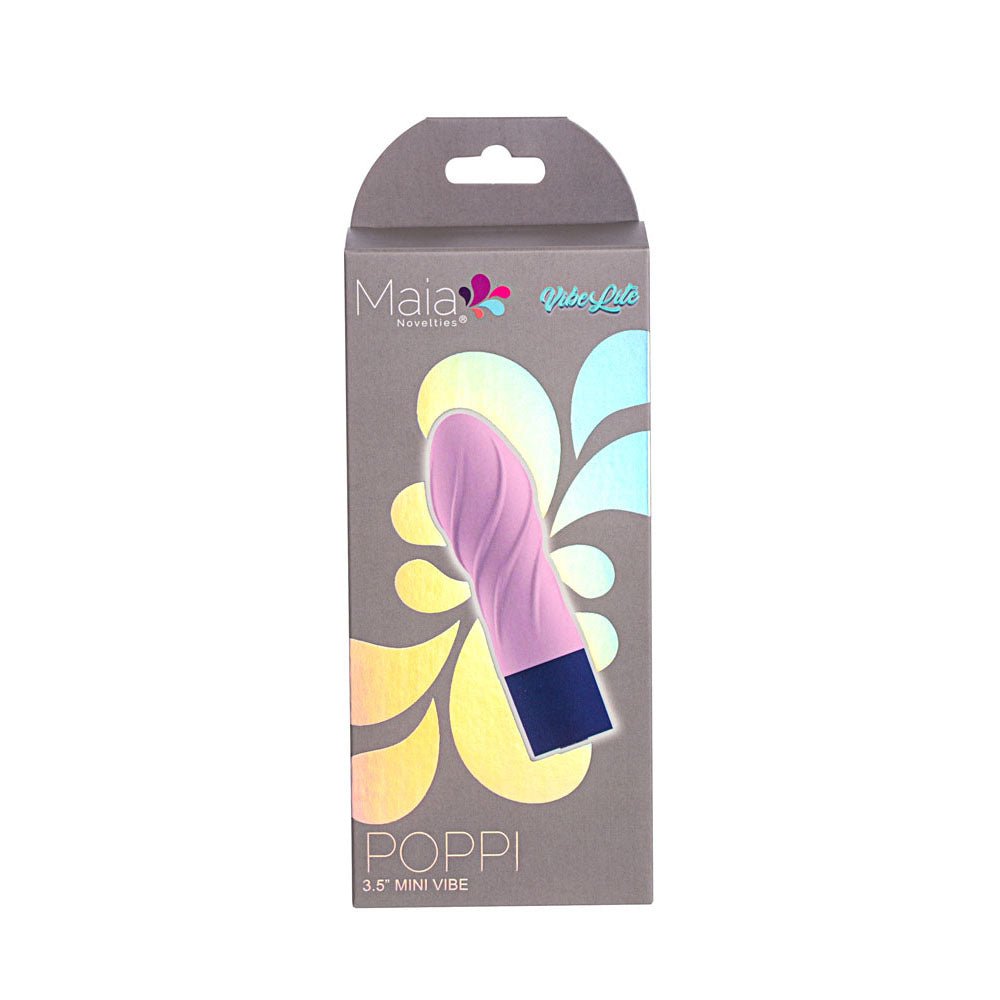 Maia POPPI - Light Pink 8.9 cm USB Rechargeable Bullet – Sex toys NZ by Naughtyhut. Discreet delivery nationwide.