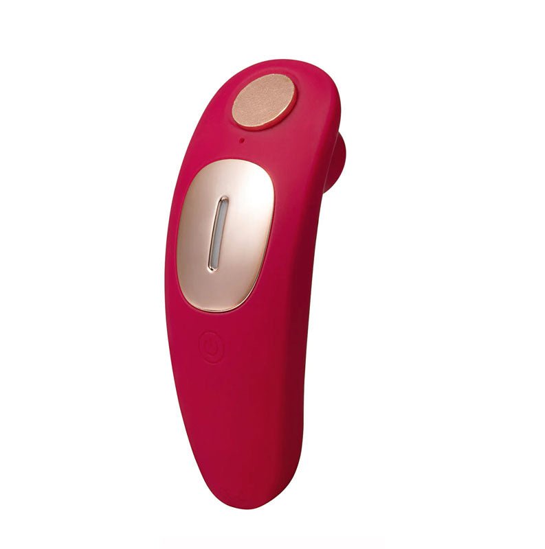 Maia Remi - Red USB Rechargeable Panty Vibe with Suction – Sex toys NZ by Naughtyhut. Discreet delivery nationwide.