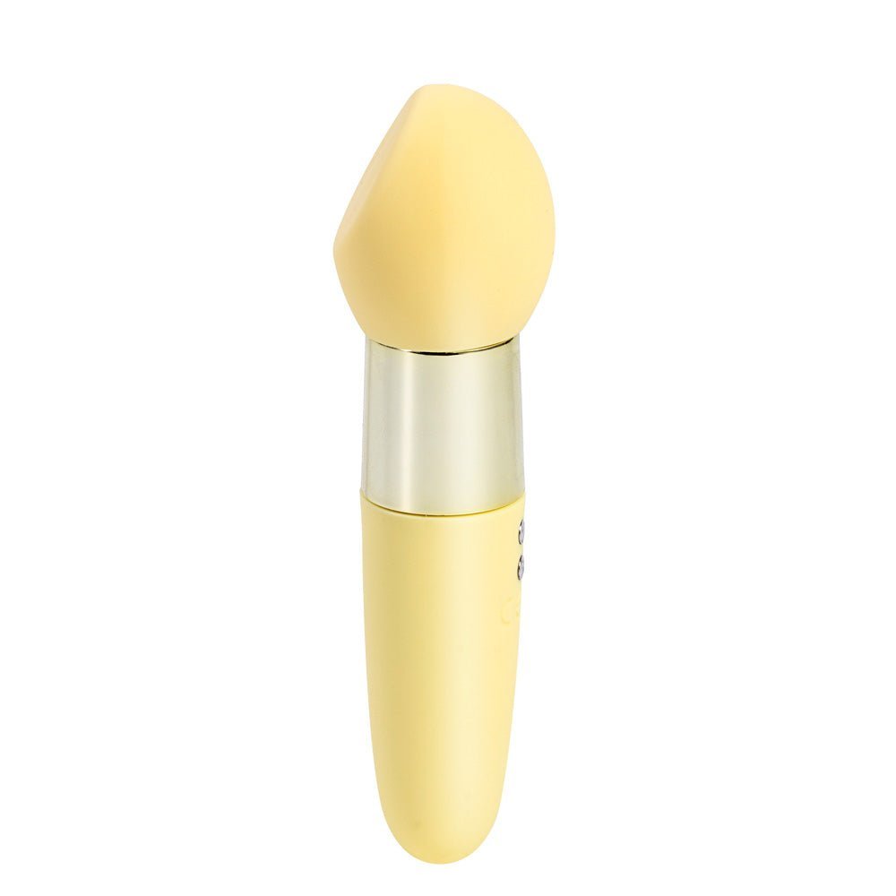 Maia RINA - Yellow - Yellow 13.3 cm USB Rechargeable Vibrator – Sex toys NZ by Naughtyhut. Discreet delivery nationwide.