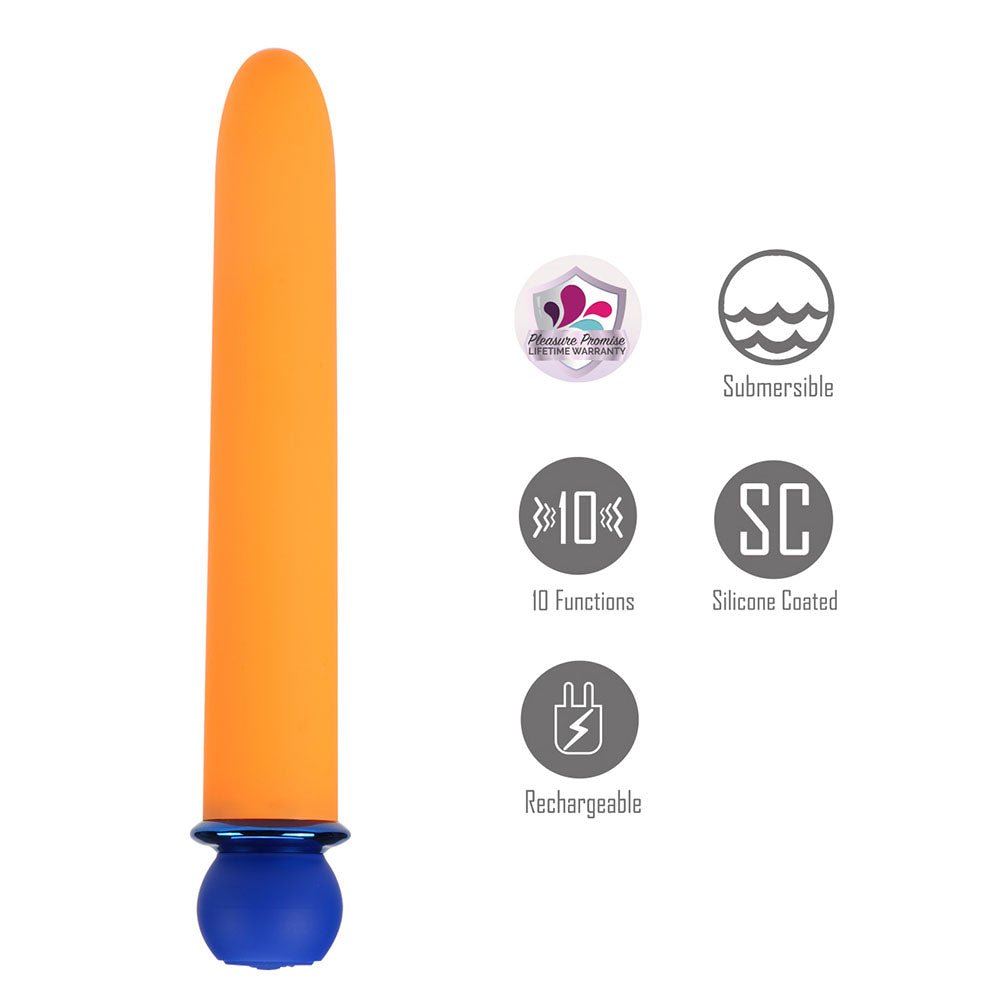 Maia RORI - Orange - Orange 15.2 cm USB Rechargeable XL Bullet – Sex toys NZ by Naughtyhut. Discreet delivery nationwide.
