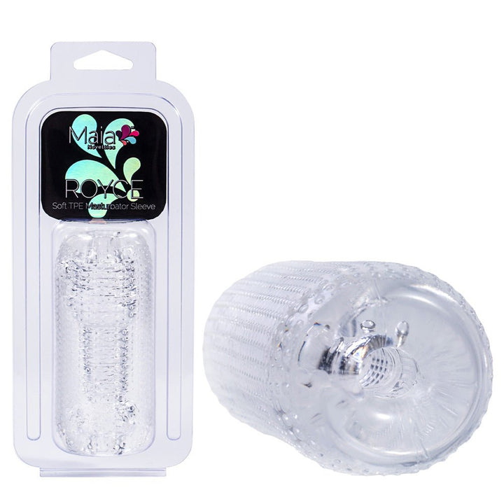 Maia ROYCE - Clear - Clear 12 cm Stroker – Sex toys NZ by Naughtyhut. Discreet delivery nationwide.