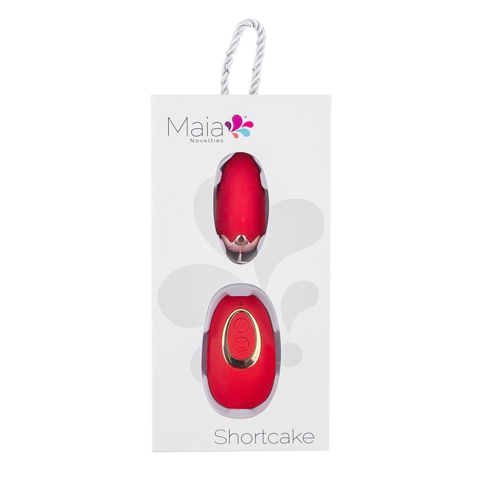 Maia SHORTCAKE - Red USB Rechargeable Vibrating Egg with Wireless Remote – Sex toys NZ by Naughtyhut. Discreet delivery nationwide.