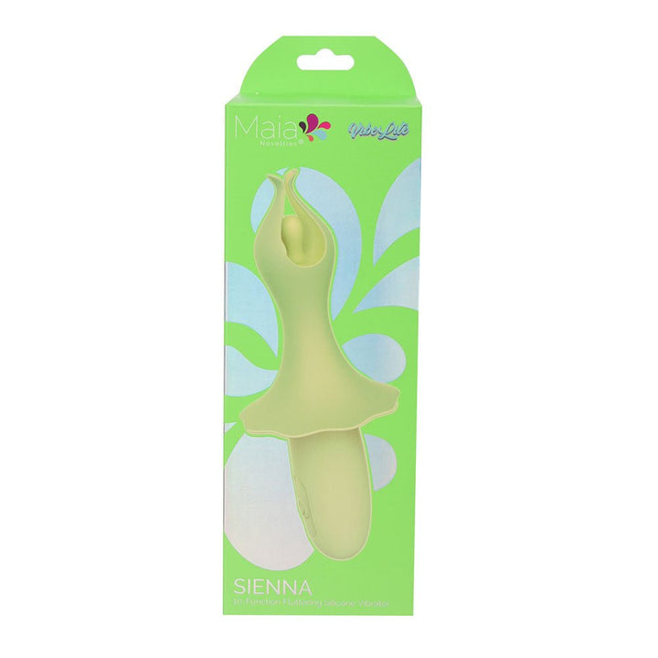 Maia SIENNA - Green - Green 15.2 cm USB Rechargeable Fluttering Bullet – Sex toys NZ by Naughtyhut. Discreet delivery nationwide.