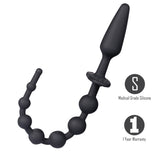 Buy Maia SORRA - Black Anal Plug with Beads – Naughtyhut NZ sex toys online. Discreet delivery & top brands.