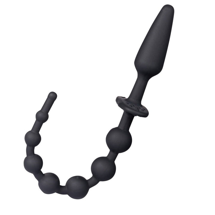 Maia SORRA - Black Anal Plug with Beads – Sex toys NZ by Naughtyhut. Discreet delivery nationwide.