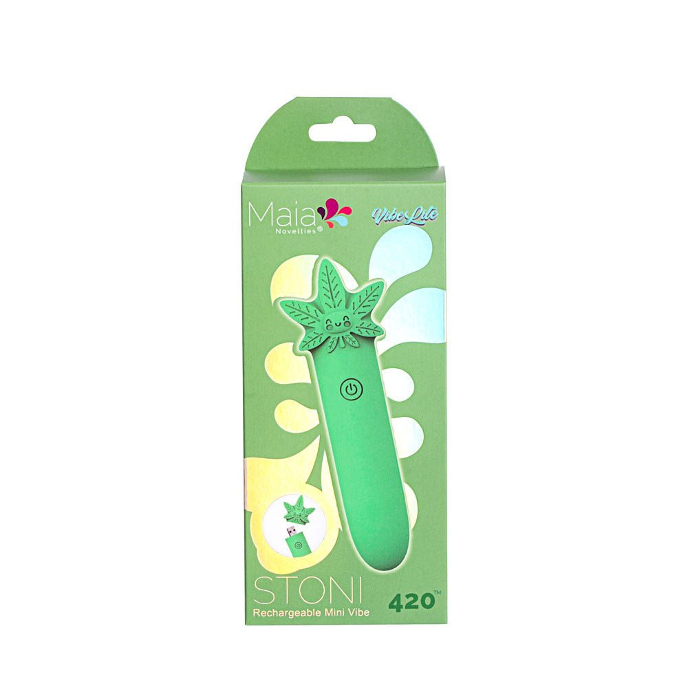 Maia STONI - 420 Green 11.1 cm USB Rechargeable Bullet – Sex toys NZ by Naughtyhut. Discreet delivery nationwide.