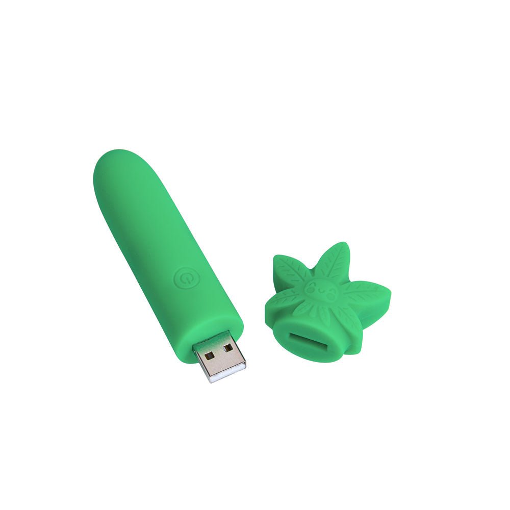 Buy Maia STONI - 420 Green 11.1 cm USB Rechargeable Bullet – Naughtyhut NZ sex toys online. Discreet delivery & top brands.