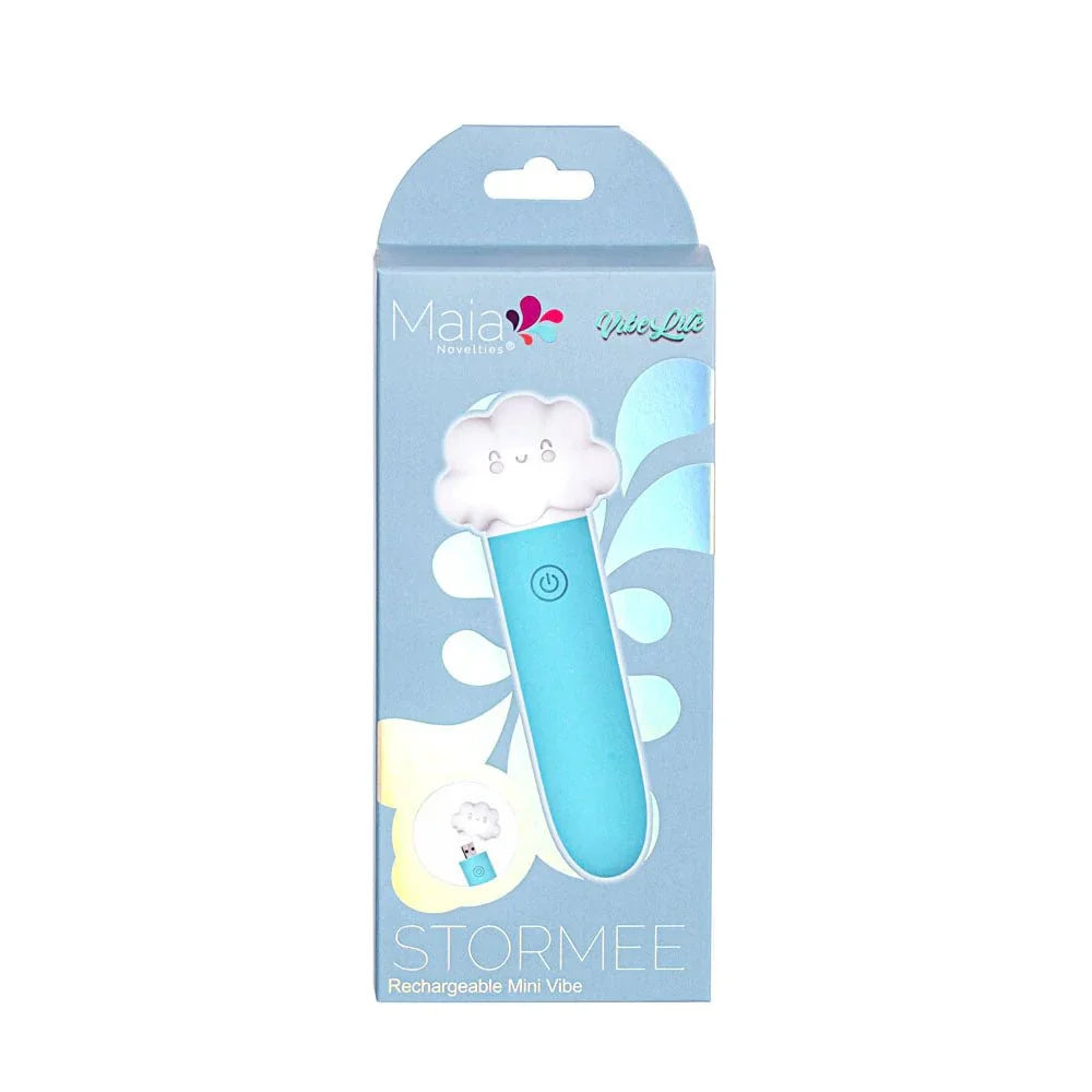 Maia STORMEE - Blue 11.1 cm USB Rechargeable Bullet – Sex toys NZ by Naughtyhut. Discreet delivery nationwide.
