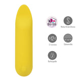 Buy Maia TAWNI - Yellow - Yellow 9 cm USB Rechargeable Bullet with Flickering Tip – Naughtyhut NZ sex toys online. Discreet delivery & top brands.