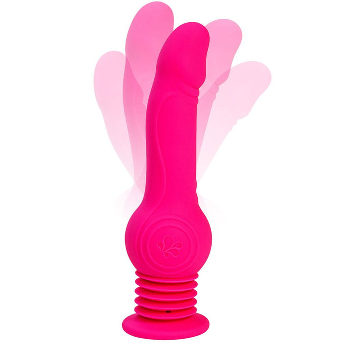 Maia TEGAN - Pink 23.6 cm USB Rechargeable Jumping Vibrating Dong with Remote – Sex toys NZ by Naughtyhut. Discreet delivery nationwide.