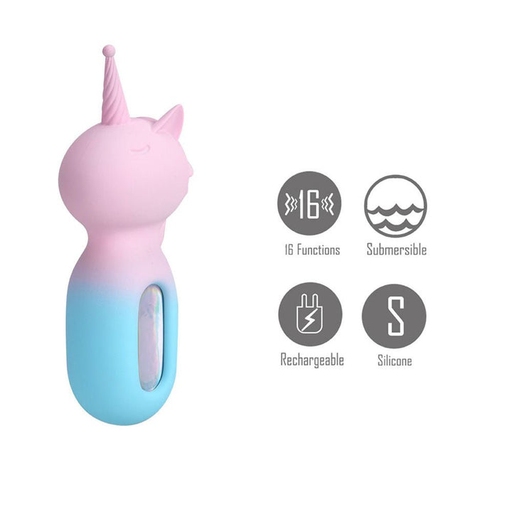 Maia UNIE - Pink/Blue USB Rechargeable Unicorn Wand – Sex toys NZ by Naughtyhut. Discreet delivery nationwide.