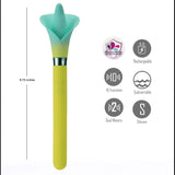 Buy Maia VALA - Yellow - Yellow/Green 22.2 cm USB Rechargeable Flower Vibrator – Naughtyhut NZ sex toys online. Discreet delivery & top brands.