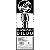 Buy Master Cock Pony Boy - Black 43 cm (17'') Horse Dong – Naughtyhut NZ sex toys online. Discreet delivery & top brands.