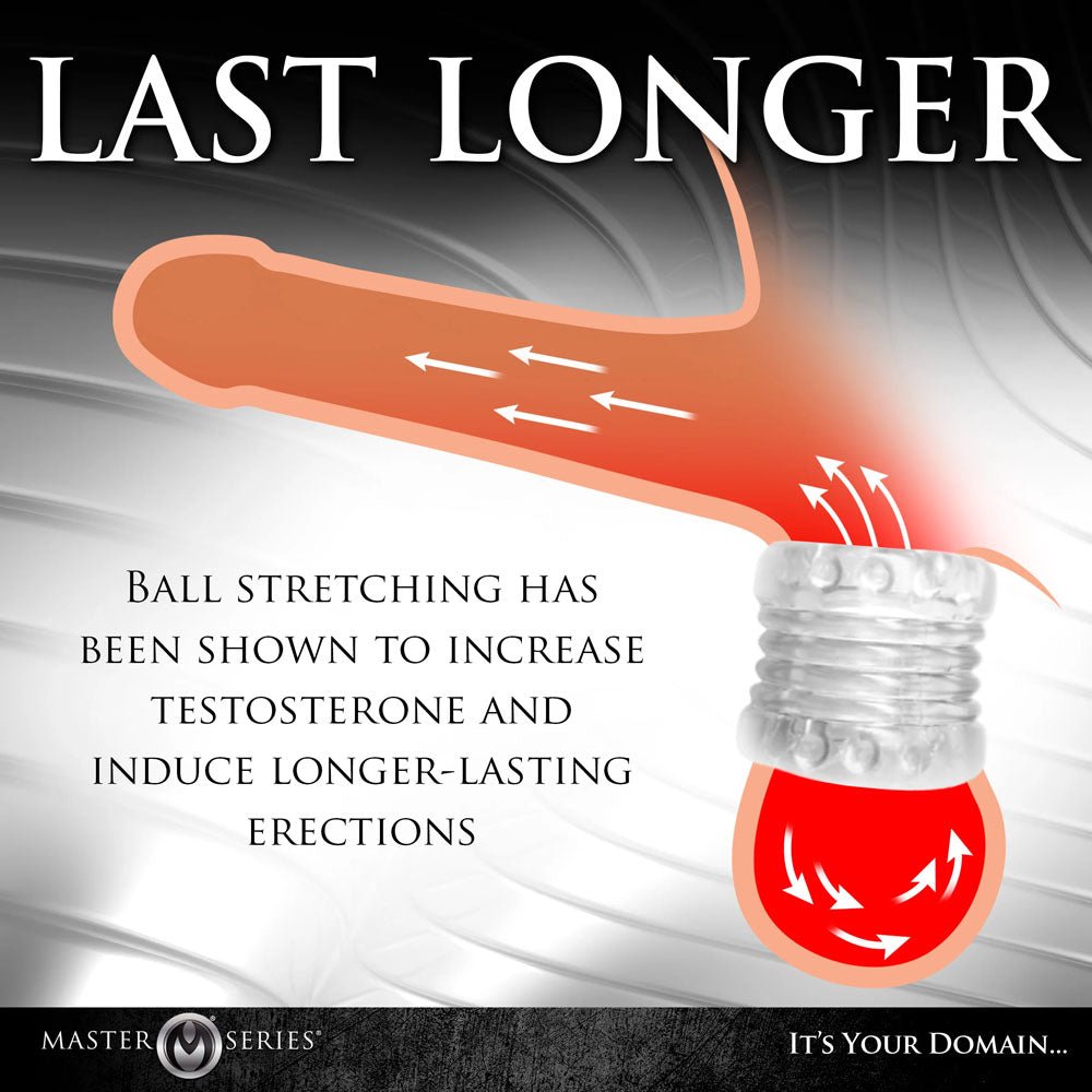 Buy Master Series Ball Stack Ball Stretcher - Clear - Clear Ball Stretcher at NZ’s Mega Adult Toys Store. Discover premium sex toys with discreet shipping at the best price in NZ