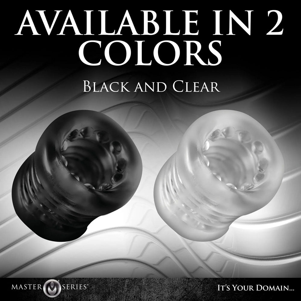 Master Series Ball Stack Ball Stretcher - Black - Black Ball Stretcher – Sex toys NZ by Naughtyhut. Discreet delivery nationwide.