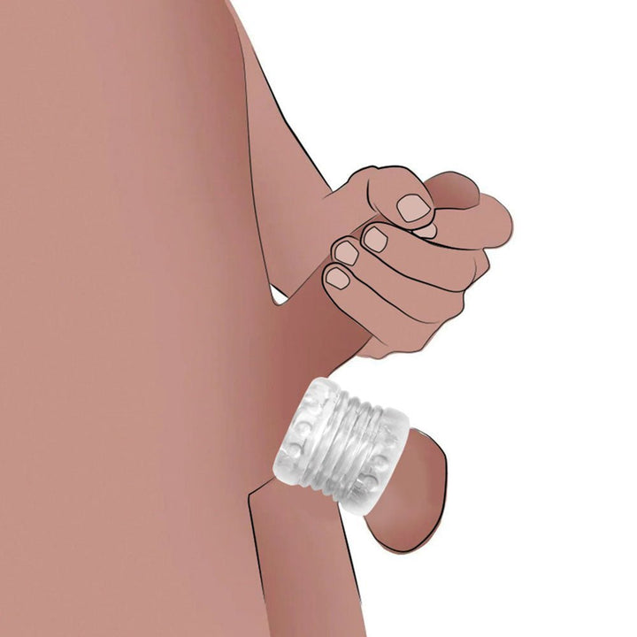 Master Series Ball Stack Ball Stretcher - Clear - Clear Ball Stretcher – Sex toys NZ by Naughtyhut. Discreet delivery nationwide.