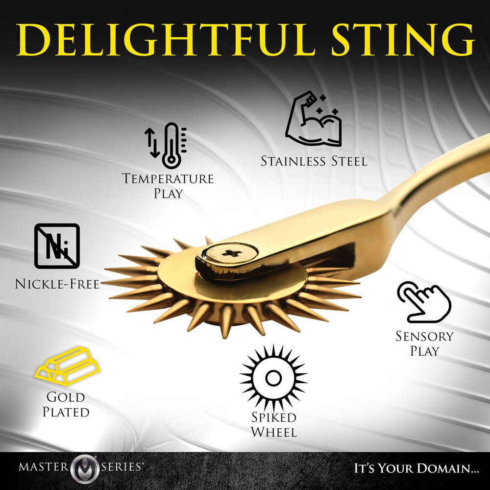 Buy Master Series Gold Sensation - Gold Wartenberg Wheel at NZ’s Mega Adult Toys Store. Discover premium sex toys with discreet shipping at the best price in NZ