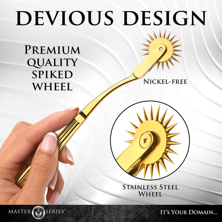 Master Series Gold Sensation - Gold Wartenberg Wheel – Sex toys NZ by Naughtyhut. Discreet delivery nationwide.