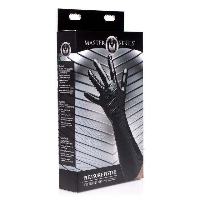 Buy Master Series Pleasure Fister - Black Textured Fisting Glove – Naughtyhut NZ sex toys online. Discreet delivery & top brands.