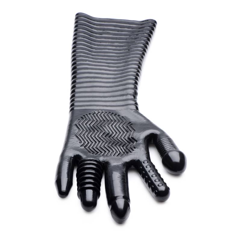 Buy Master Series Pleasure Fister - Black Textured Fisting Glove – Naughtyhut NZ sex toys online. Discreet delivery & top brands.
