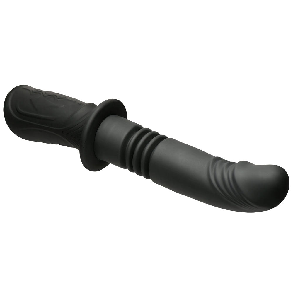 Buy Master Series Power Thrust - Black 26.4 cm USB Rechargeable Thrusting Vibrator – Naughtyhut NZ sex toys online. Discreet delivery & top brands.
