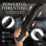 Buy Master Series Power Thrust - Black 26.4 cm USB Rechargeable Thrusting Vibrator – Naughtyhut NZ sex toys online. Discreet delivery & top brands.