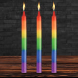 Buy Master Series Pride Candles - Rainbow Drip Candles - Set of 3 – Naughtyhut NZ sex toys online. Discreet delivery & top brands.