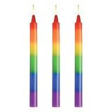 Buy Master Series Pride Candles - Rainbow Drip Candles - Set of 3 – Naughtyhut NZ sex toys online. Discreet delivery & top brands.