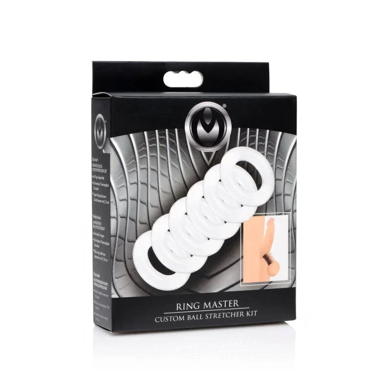 Master Series Ring Master - Clear Ball Stretcher Kit – Sex toys NZ by Naughtyhut. Discreet delivery nationwide.