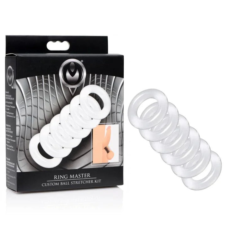 Master Series Ring Master - Clear Ball Stretcher Kit – Sex toys NZ by Naughtyhut. Discreet delivery nationwide.