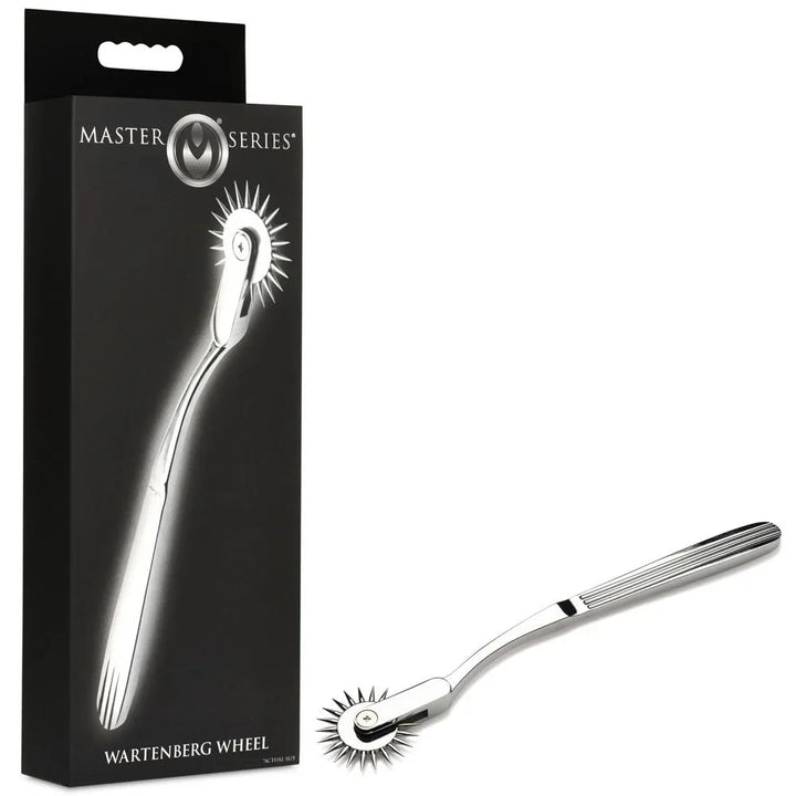 Master Series Silver Sensation - Metal Wartenberg Wheel – Sex toys NZ by Naughtyhut. Discreet delivery nationwide.