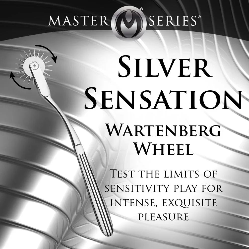 Master Series Silver Sensation - Metal Wartenberg Wheel – Sex toys NZ by Naughtyhut. Discreet delivery nationwide.