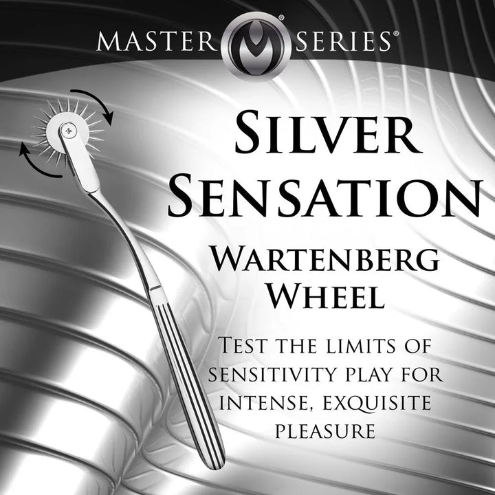 Master Series Silver Sensation - Metal Wartenberg Wheel – Sex toys NZ by Naughtyhut. Discreet delivery nationwide.