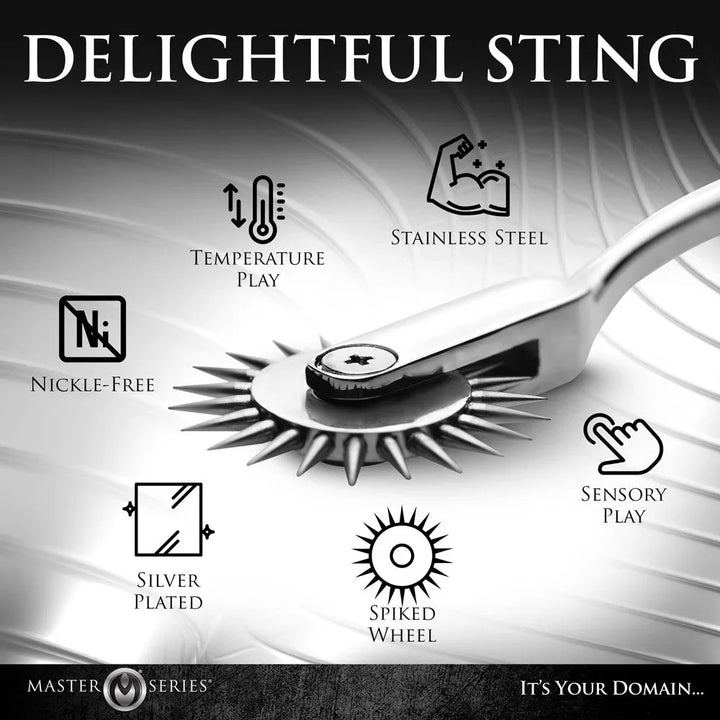 Master Series Silver Sensation - Metal Wartenberg Wheel – Sex toys NZ by Naughtyhut. Discreet delivery nationwide.