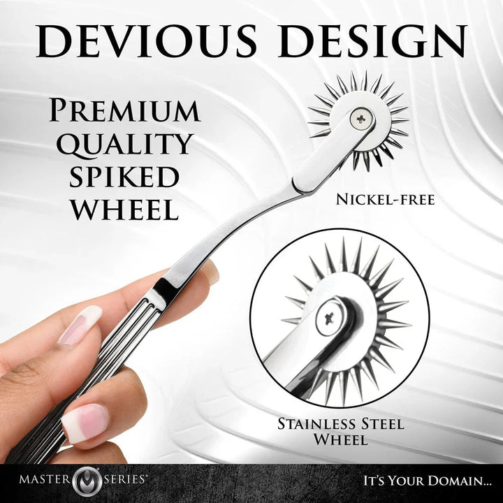 Master Series Silver Sensation - Metal Wartenberg Wheel – Sex toys NZ by Naughtyhut. Discreet delivery nationwide.