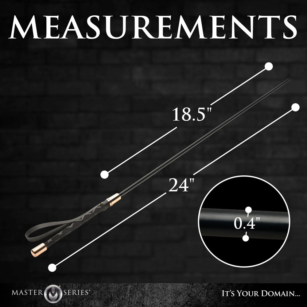 Buy Master Series Sinful Impact Cane - Black Plastic Cane Whip – Naughtyhut NZ sex toys online. Discreet delivery & top brands.