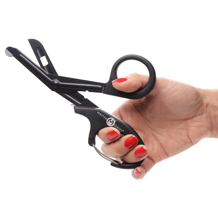 Master Series Snip - Black Heavy Duty Bondage Scissors – Sex toys NZ by Naughtyhut. Discreet delivery nationwide.