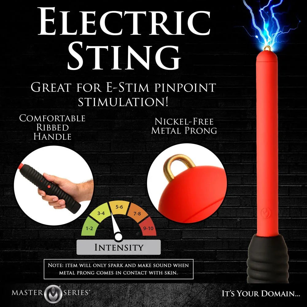 Master Series Spark Rod - Black/Red Zapping e - Wand – Sex toys NZ by Naughtyhut. Discreet delivery nationwide.