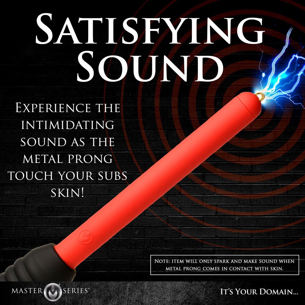 Buy Master Series Spark Rod - Black/Red Zapping e - Wand – Naughtyhut NZ sex toys online. Discreet delivery & top brands.