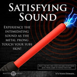 Buy Master Series Spark Rod - Black/Red Zapping e - Wand – Naughtyhut NZ sex toys online. Discreet delivery & top brands.