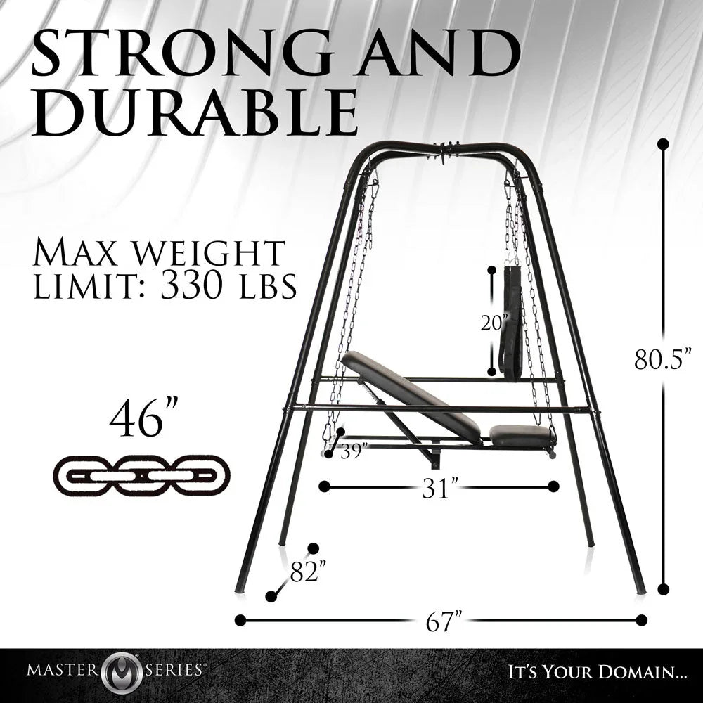 Throne dimension diagram, 330 lb weight limit with frame heights and widths marked