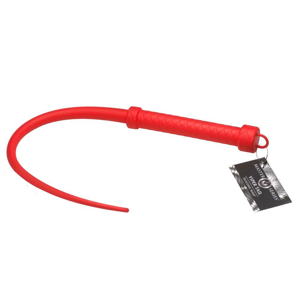 Buy Master Series Viper Tail - Red - Red Silicone Whip – Naughtyhut NZ sex toys online. Discreet delivery & top brands.