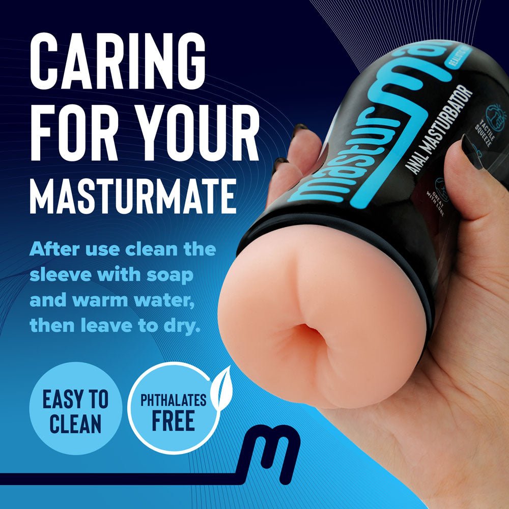 Buy Masturmate - Butt - Cream - Flesh Anal Stroker – Naughtyhut NZ sex toys online. Discreet delivery & top brands.