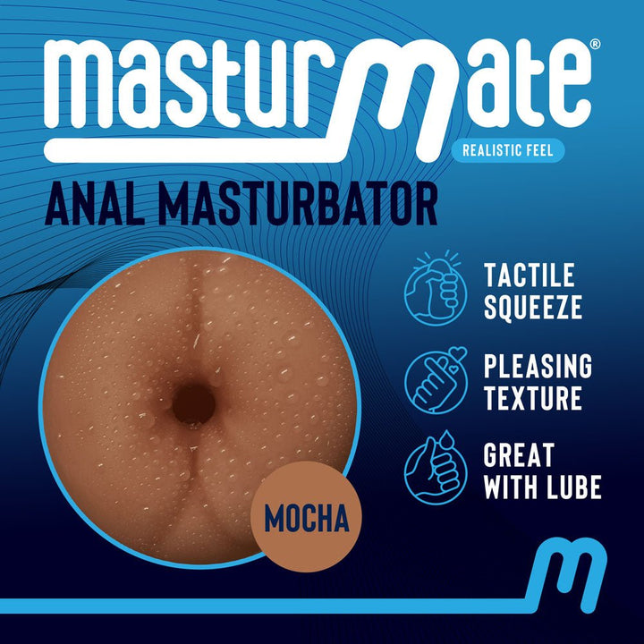 Masturmate - Butt - Mocha - Brown Anal Stroker – Sex toys NZ by Naughtyhut. Discreet delivery nationwide.