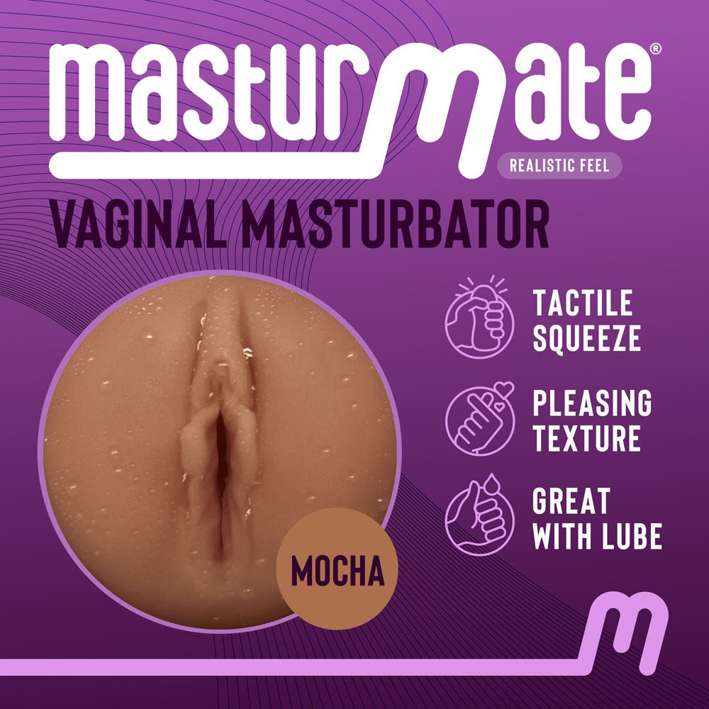 Masturmate - Vagina - Mocha - Brown Vagina Stroker – Sex toys NZ by Naughtyhut. Discreet delivery nationwide.